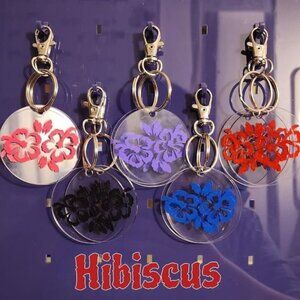 Hibiscus Keychain